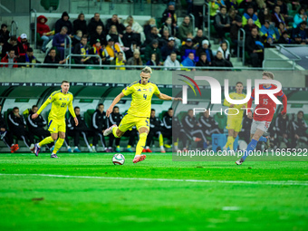 MAKSYM TALOVIEROV participates in a football match of the UEFA Nations League between the Ukraine and Czechia national teams in Wroclaw, Pol...