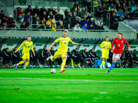 MAKSYM TALOVIEROV participates in a football match of the UEFA Nations League between the Ukraine and Czechia national teams in Wroclaw, Pol...