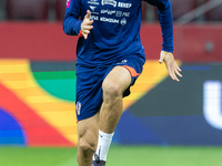 Borna Sosa during training before UEFA Nations League match against Poland in Warszawa Poland on 14 October 2024. (