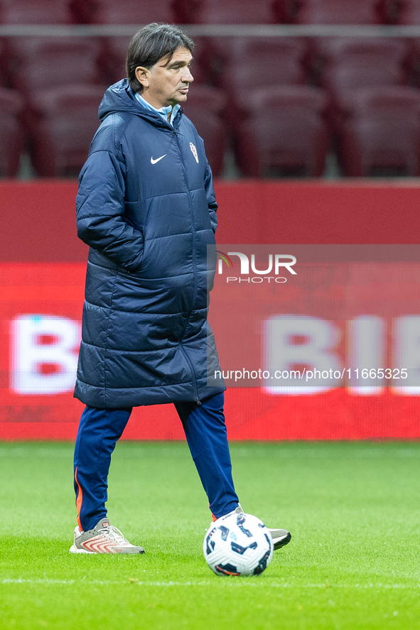 Zlatko Dalic during training before UEFA Nations League match against Poland in Warszawa Poland on 14 October 2024. 