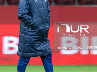 Zlatko Dalic during training before UEFA Nations League match against Poland in Warszawa Poland on 14 October 2024. (