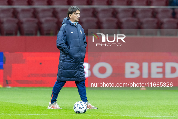 Zlatko Dalic during training before UEFA Nations League match against Poland in Warszawa Poland on 14 October 2024. 