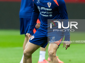 Igor Matanovic during training before UEFA Nations League match against Poland in Warszawa Poland on 14 October 2024. (