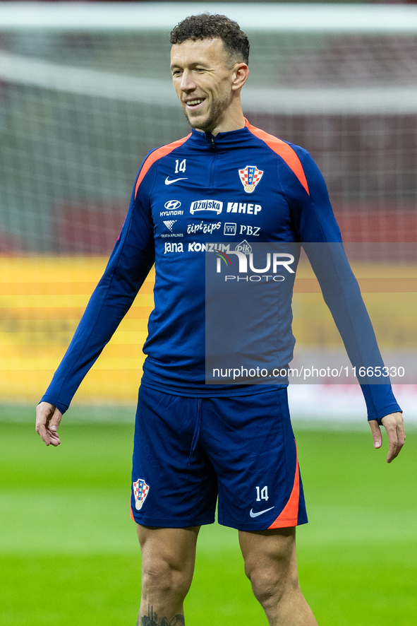 Ivan Perisic during training before UEFA Nations League match against Poland in Warszawa Poland on 14 October 2024. 