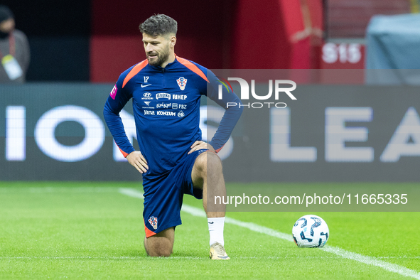 Bruno Petkovic during training before UEFA Nations League match against Poland in Warszawa Poland on 14 October 2024. 