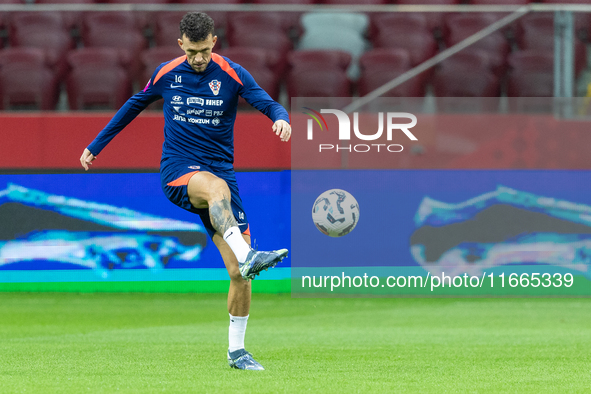 Ivan Perisic during training before UEFA Nations League match against Poland in Warszawa Poland on 14 October 2024. 