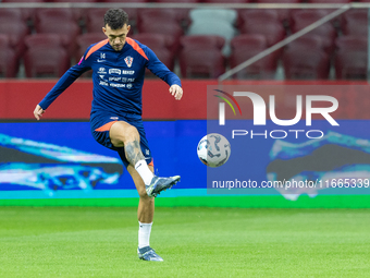 Ivan Perisic during training before UEFA Nations League match against Poland in Warszawa Poland on 14 October 2024. (