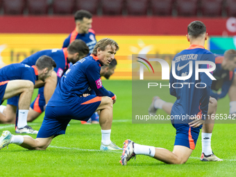 Luka Modric during training before UEFA Nations League match against Poland in Warszawa Poland on 14 October 2024. (