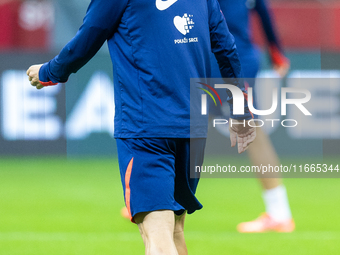 Luka Modric during training before UEFA Nations League match against Poland in Warszawa Poland on 14 October 2024. (