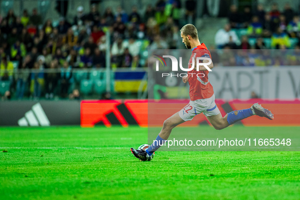 TOMAS SOUCEK participates in a football match of the UEFA Nations League between the Ukraine and Czechia national teams in Wroclaw, Poland,...