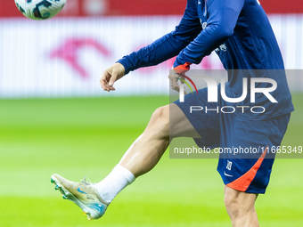 Luka Modric during training before UEFA Nations League match against Poland in Warszawa Poland on 14 October 2024. (