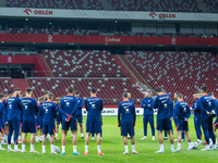 Team Croatia during training before UEFA Nations League match against Poland in Warszawa Poland on 14 October 2024. (