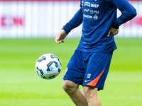 Luka Modric during training before UEFA Nations League match against Poland in Warszawa Poland on 14 October 2024. (