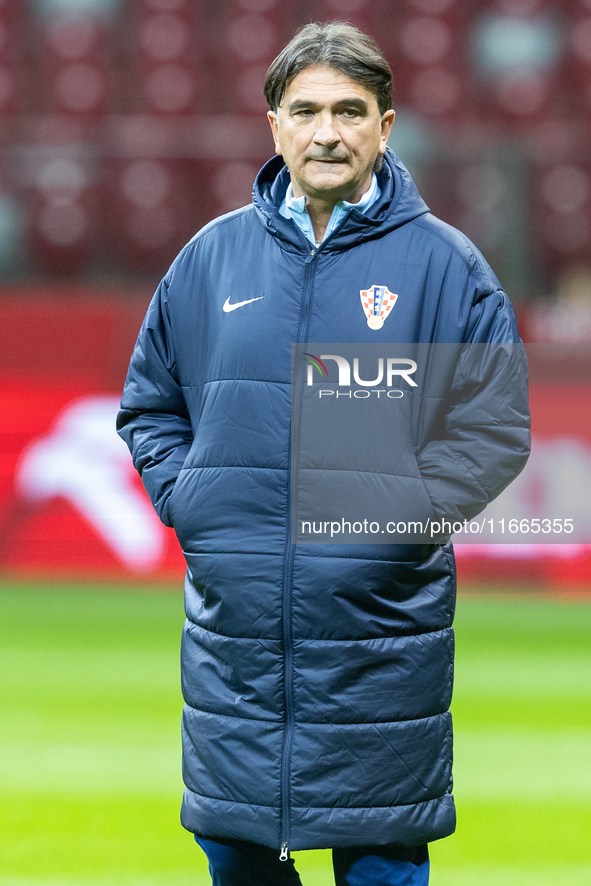 Zlatko Dalic during training before UEFA Nations League match against Poland in Warszawa Poland on 14 October 2024. 