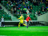 TOMAS CVANARA participates in a football match of the UEFA Nations League between the Ukraine and Czechia national teams in Wroclaw, Poland,...