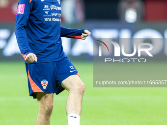 Petar Sucic during training before UEFA Nations League match against Poland in Warszawa Poland on 14 October 2024. (