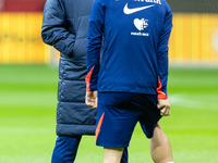 Trener Zlatko Dalic, Luka Modric during training before UEFA Nations League match against Poland in Warszawa Poland on 14 October 2024. (