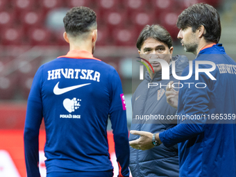 Zlatko Dalic during training before UEFA Nations League match against Poland in Warszawa Poland on 14 October 2024. (