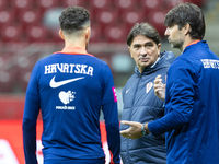 Zlatko Dalic during training before UEFA Nations League match against Poland in Warszawa Poland on 14 October 2024. (