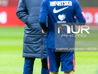 Trener Zlatko Dalic, Luka Modric during training before UEFA Nations League match against Poland in Warszawa Poland on 14 October 2024. (