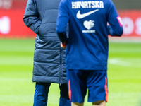 Trener Zlatko Dalic, Luka Modric during training before UEFA Nations League match against Poland in Warszawa Poland on 14 October 2024. (