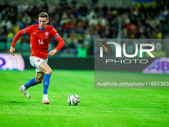 LUKAS PROVOD participates in a football match of the UEFA Nations League between the Ukraine and Czechia national teams in Wroclaw, Poland,...