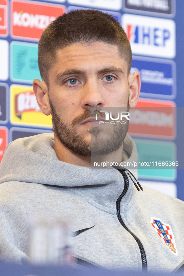 Andrej Kramaric during press conference before UEFA Nations League match against Poland in Warszawa Poland on 14 October 2024. 