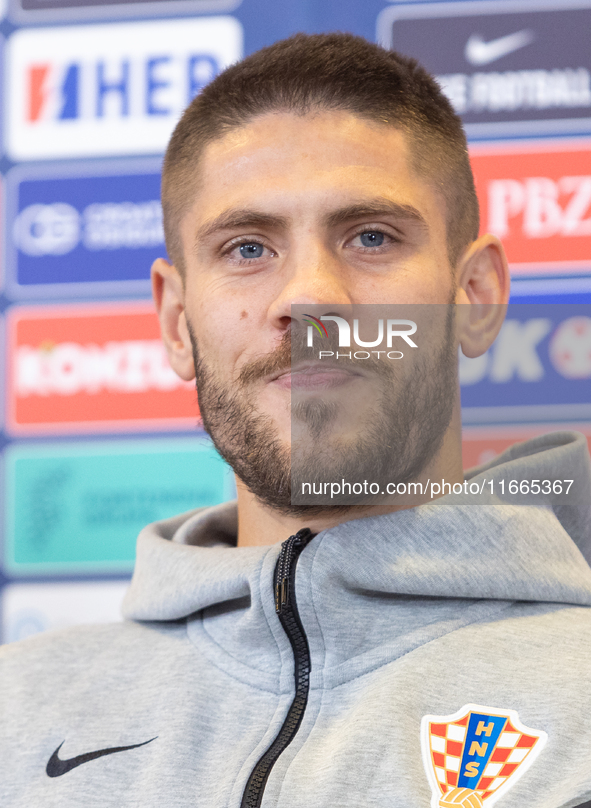 Andrej Kramaric during press conference before UEFA Nations League match against Poland in Warszawa Poland on 14 October 2024. 