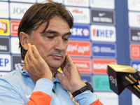 Trener Zlatko Dalic during press conference before UEFA Nations League match against Poland in Warszawa Poland on 14 October 2024. (