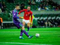 TOMAS CHORY participates in a football match of the UEFA Nations League between the Ukraine and Czechia national teams in Wroclaw, Poland, o...