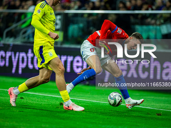 JAN BORIL participates in a football match of the UEFA Nations League between the Ukraine and Czechia national teams in Wroclaw, Poland, on...