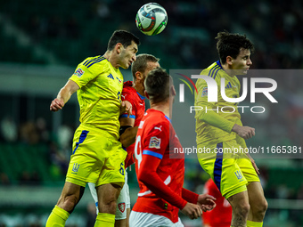 TARAS STEPANENKO participates in a football match of the UEFA Nations League between the Ukraine and Czechia national teams in Wroclaw, Pola...