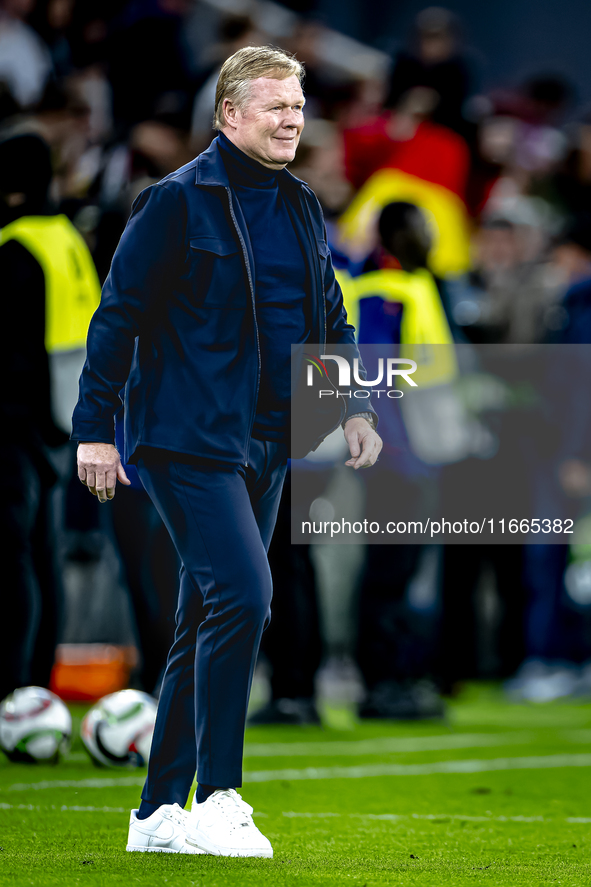 Netherlands trainer Ronald Koeman is present during the match between Germany and the Netherlands at the Allianz Arena for the UEFA Nations...