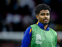 Netherlands defender Ian Maatsen plays during the match between Germany and the Netherlands at the Allianz Arena for the UEFA Nations League...