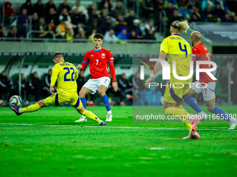 LADISLAV KREJCI participates in a football match of the UEFA Nations League between the Ukraine and Czechia national teams in Wroclaw, Polan...