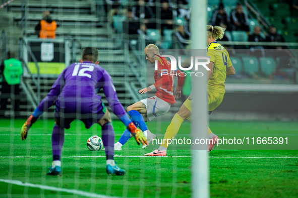 VALCAV CERNY participates in a football match of the UEFA Nations League between the Ukraine and Czechia national teams in Wroclaw, Poland,...