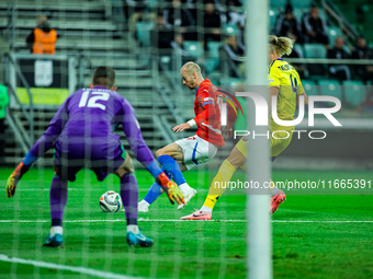 VALCAV CERNY participates in a football match of the UEFA Nations League between the Ukraine and Czechia national teams in Wroclaw, Poland,...