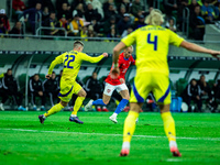 VACLAV CERNY participates in a football match of the UEFA Nations League between the Ukraine and Czechia national teams in Wroclaw, Poland,...