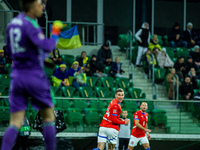 LUKAS PROVOD participates in a football match of the UEFA Nations League between the Ukraine and Czechia national teams in Wroclaw, Poland,...