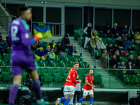 LUKAS PROVOD participates in a football match of the UEFA Nations League between the Ukraine and Czechia national teams in Wroclaw, Poland,...