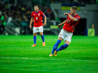 ...during a football match of the UEFA Nations League between the Ukraine and Czechia national teams in Wroclaw, Poland, on October 14, 2024...