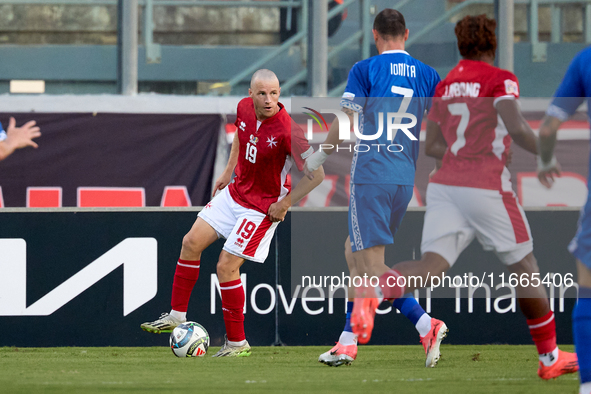 Trent Buhagiar of Malta is in action during the UEFA Nations League, League D, Group D2 soccer match between Malta and Moldova at the Nation...