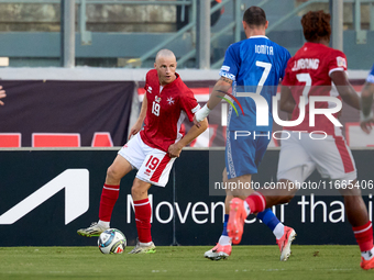 Trent Buhagiar of Malta is in action during the UEFA Nations League, League D, Group D2 soccer match between Malta and Moldova at the Nation...