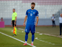 Vitalie Damascan of Moldova reacts during the UEFA Nations League, League D, Group D2 soccer match between Malta and Moldova at the National...