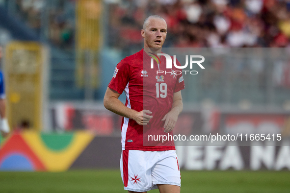 Trent Buhagiar of Malta plays during the UEFA Nations League, League D, Group D2 soccer match between Malta and Moldova at the National Stad...