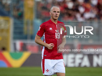 Trent Buhagiar of Malta plays during the UEFA Nations League, League D, Group D2 soccer match between Malta and Moldova at the National Stad...