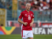 Trent Buhagiar of Malta plays during the UEFA Nations League, League D, Group D2 soccer match between Malta and Moldova at the National Stad...