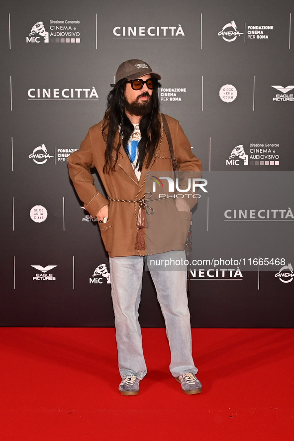 Alessandro Michele attends the red carpet for the film Megalopolis at Cinecitta Studios in Rome, Italy, on October 14, 2024. 