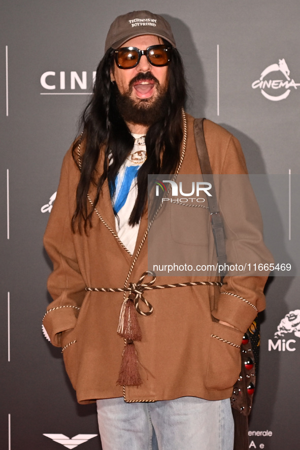 Alessandro Michele attends the red carpet for the film Megalopolis at Cinecitta Studios in Rome, Italy, on October 14, 2024. 