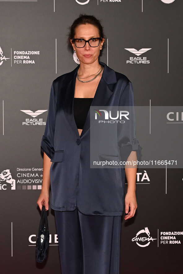 Luna Gualano attends the red carpet for the film Megalopolis at Cinecitta Studios in Rome, Italy, on October 14, 2024. 